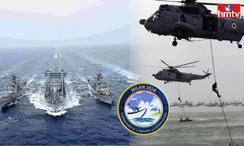 Navy Milan-2024 today at Visakhapatnam Navy Milan-2024 today at Visakhapatnam
