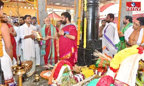 CM YS Jagan visits Visakha Sarada Peetham CM YS Jagan visits Visakha Sarada Peetham