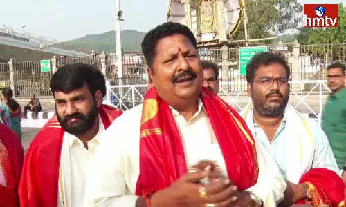 Minister Karumuri Nageswara Rao visited Tirumala Temple
