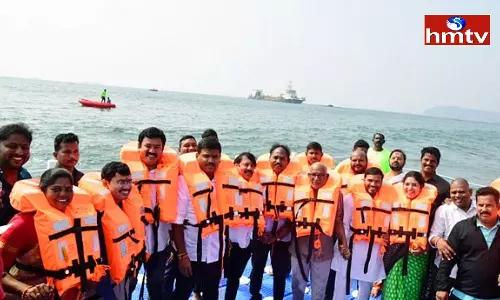 First Floating Bridge Inaugurated YV Subba Reddy In Vizag