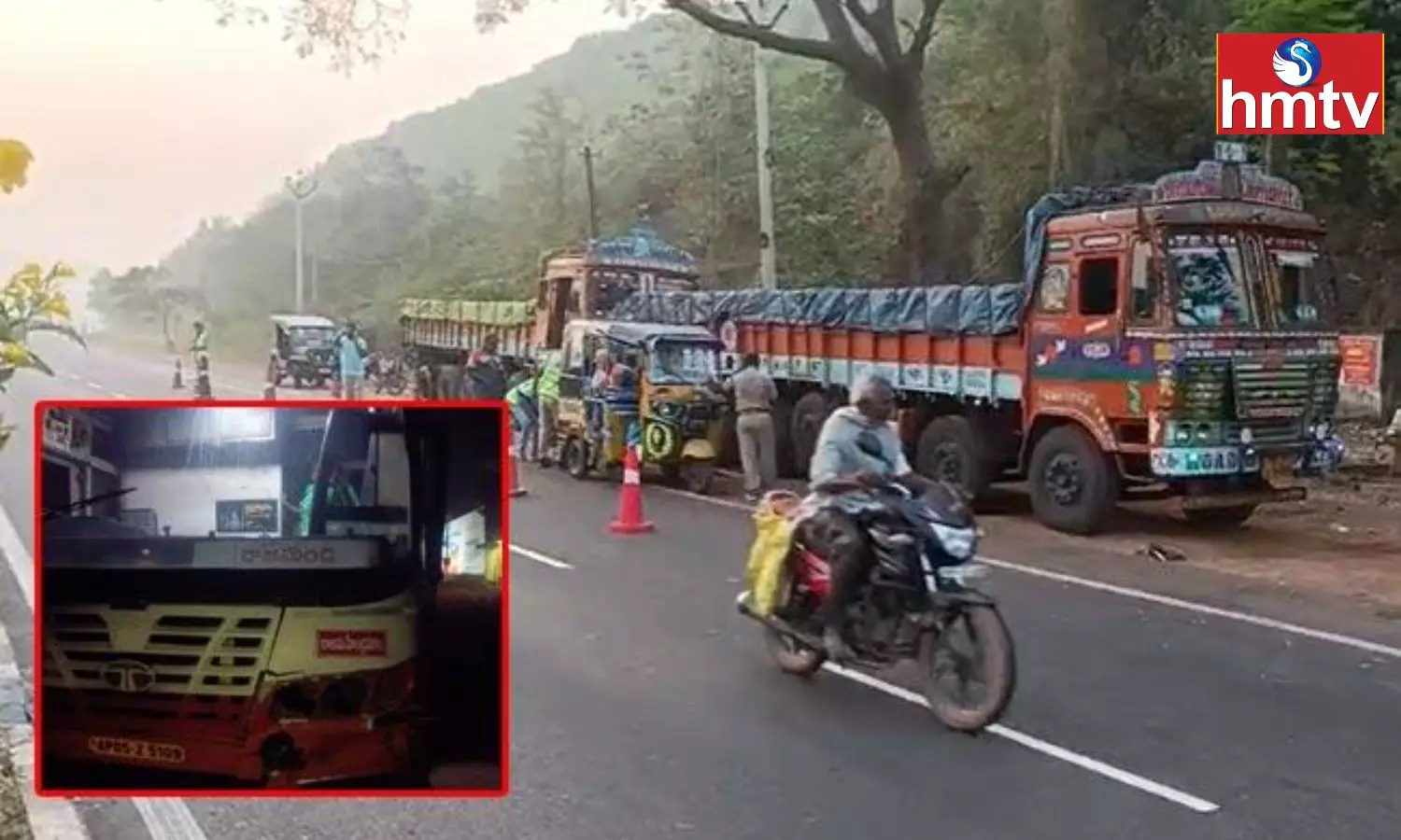 Road Accident Kakinada district Prathipadu