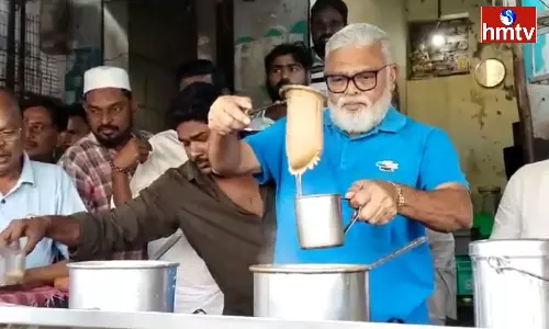 Minister  Ambati Rambabu incarnated as a Tea Master