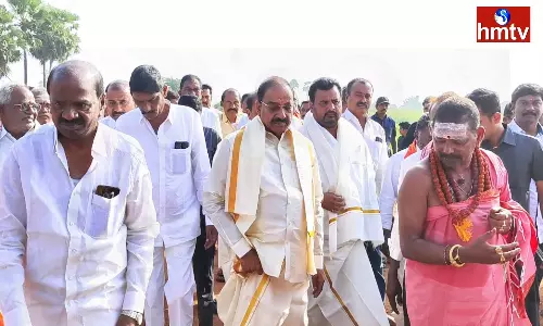 Minister Thummala visit to Buggapadu in Khammam district