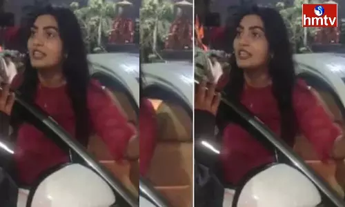 Actress Sowmya Janu Attacked Traffic Police Actress Sowmya Janu Attacked Traffic Police