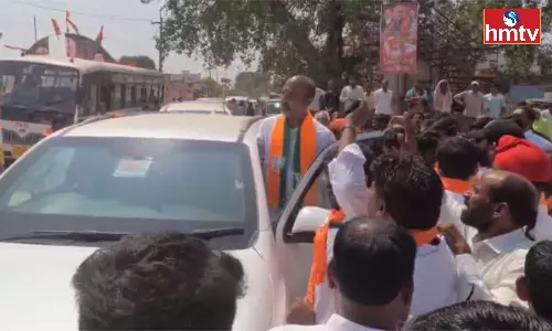 Eggs Attack On Bandi Sanjay Convoy