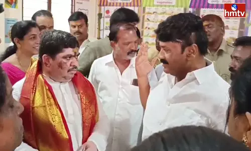 Minister Ponnam inaugurated the Anganwadi Center At ​Balkampet