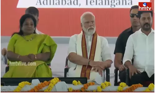 PM Modi Adilabad Tour Live Updates