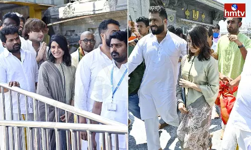 Actress Samantha Ruth Prabhu Visits Tirumala Actress Samantha Ruth Prabhu Visits Tirumala