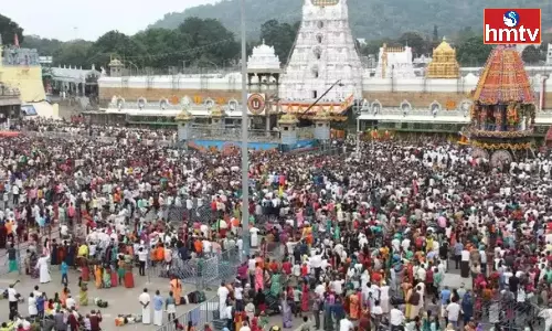 Crowd of Devotees Normal in Tirumala