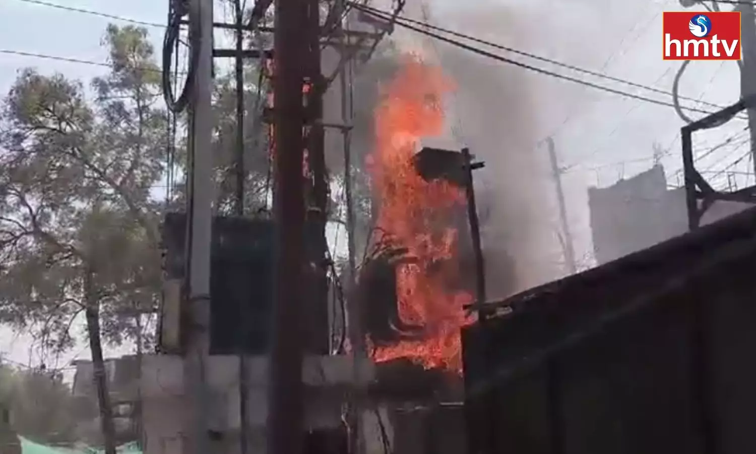 Electric Transformer Exploded in Malakpet Electric Transformer Exploded in Malakpet