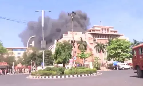 Madhya Pradesh Massive Fire Breaks Out At Vallabh Bhavan State Secretariat In Bhopal Madhya Pradesh Massive Fire Breaks Out At Vallabh Bhavan State Secretariat In Bhopal