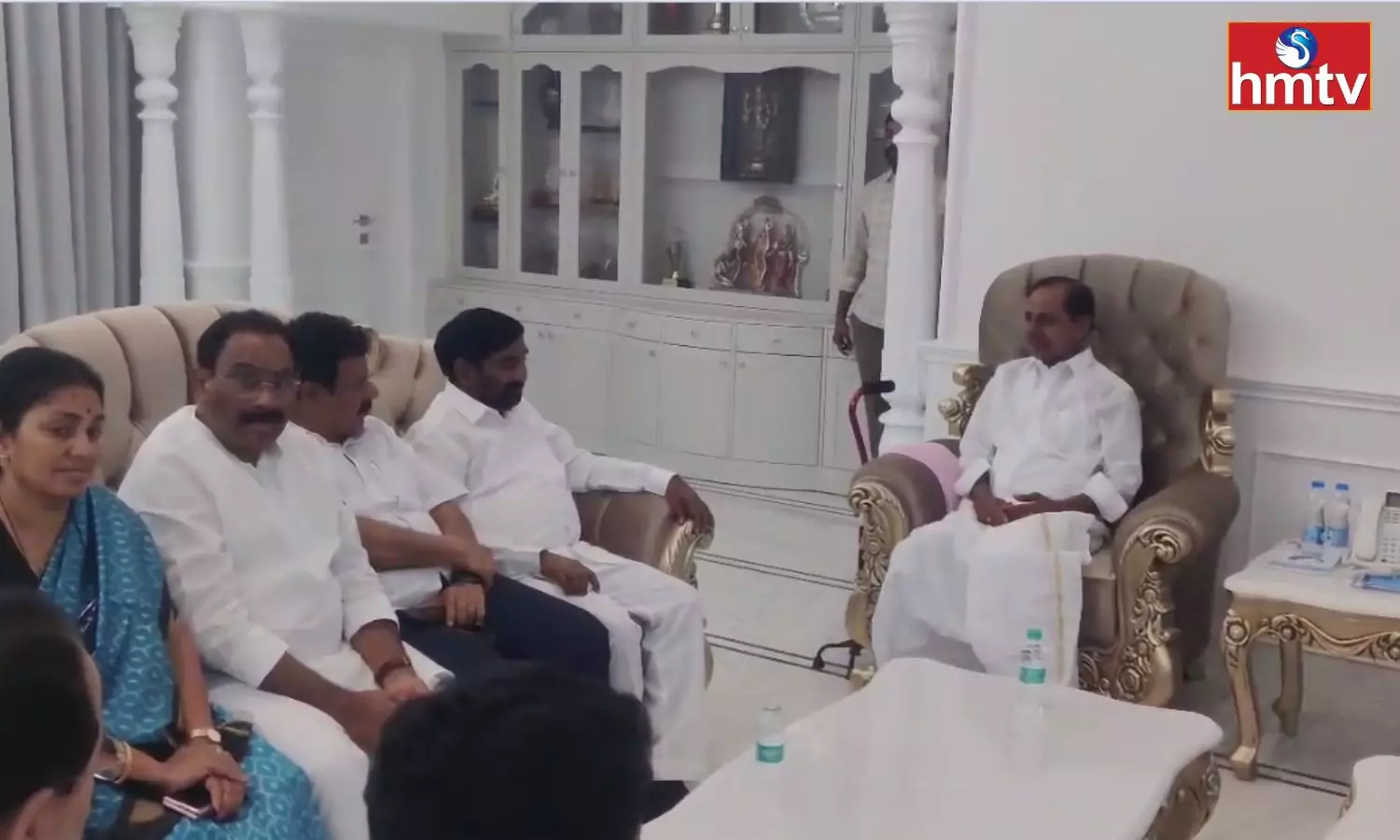 A Meeting At KCR Residence In Nandi Nagar Banjara Hills