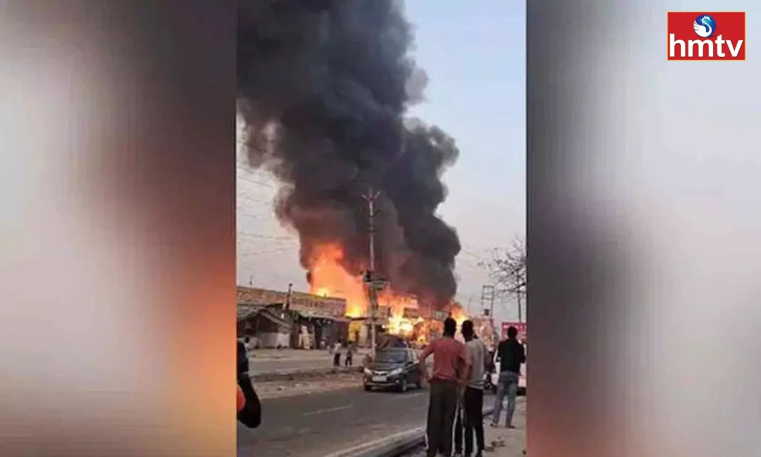 Massive Fire Accident At Eateries In Greater Noida Market