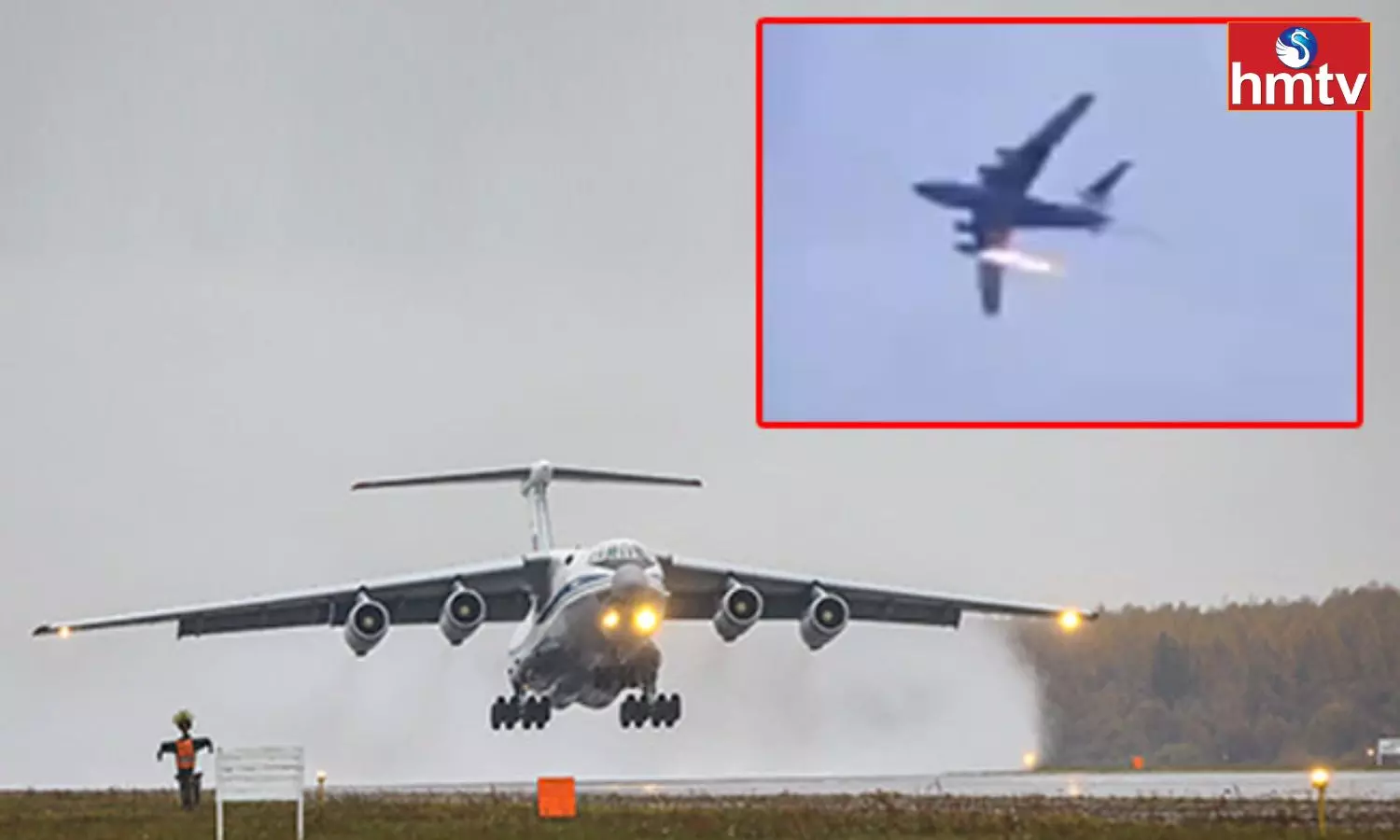 Russian military cargo plane crashes with 15 people on board
