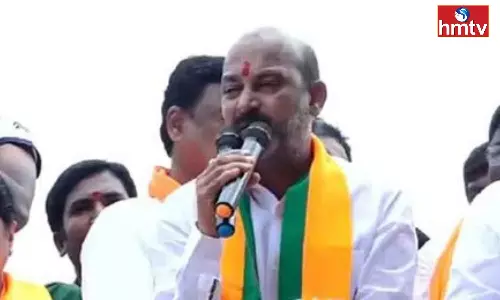 Bandi Sanjay Prajahita Yatra in Karimnagar District Bandi Sanjay Prajahita Yatra in Karimnagar District