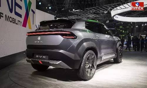 Maruti 1st electric SUV EVX photos viral during a test run check price and features