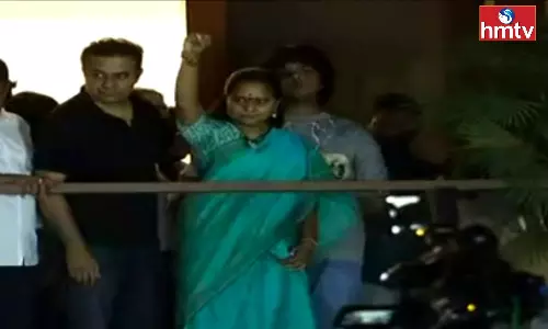 MLC Kavitha Shifted to Delhi MLC Kavitha Shifted to Delhi