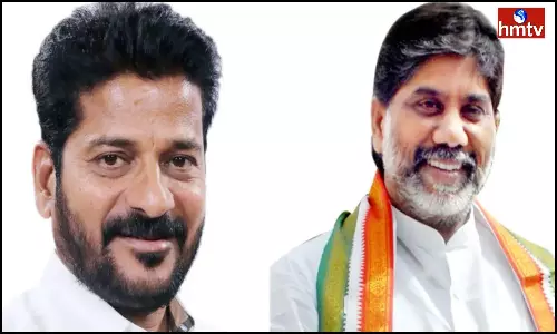 CM Revanth, Deputy CM Bhatti, and Deepas Dasmunsi at Shamshabad Airport