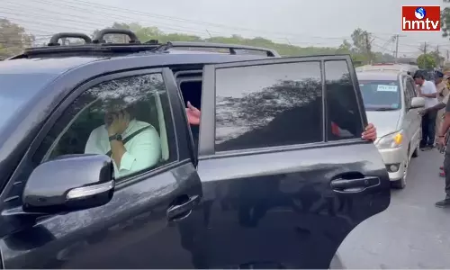 Police Checked Nara Lokesh Convoy