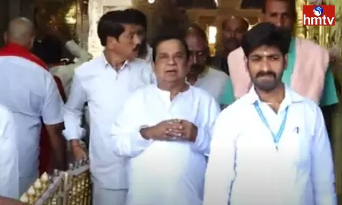 Brahmanandam Visits Tirumala Tirupati Temple