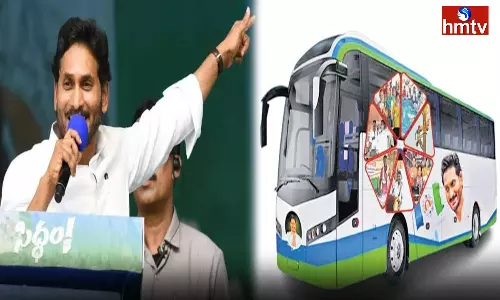 Memantha Siddham Bus Yatra in AP