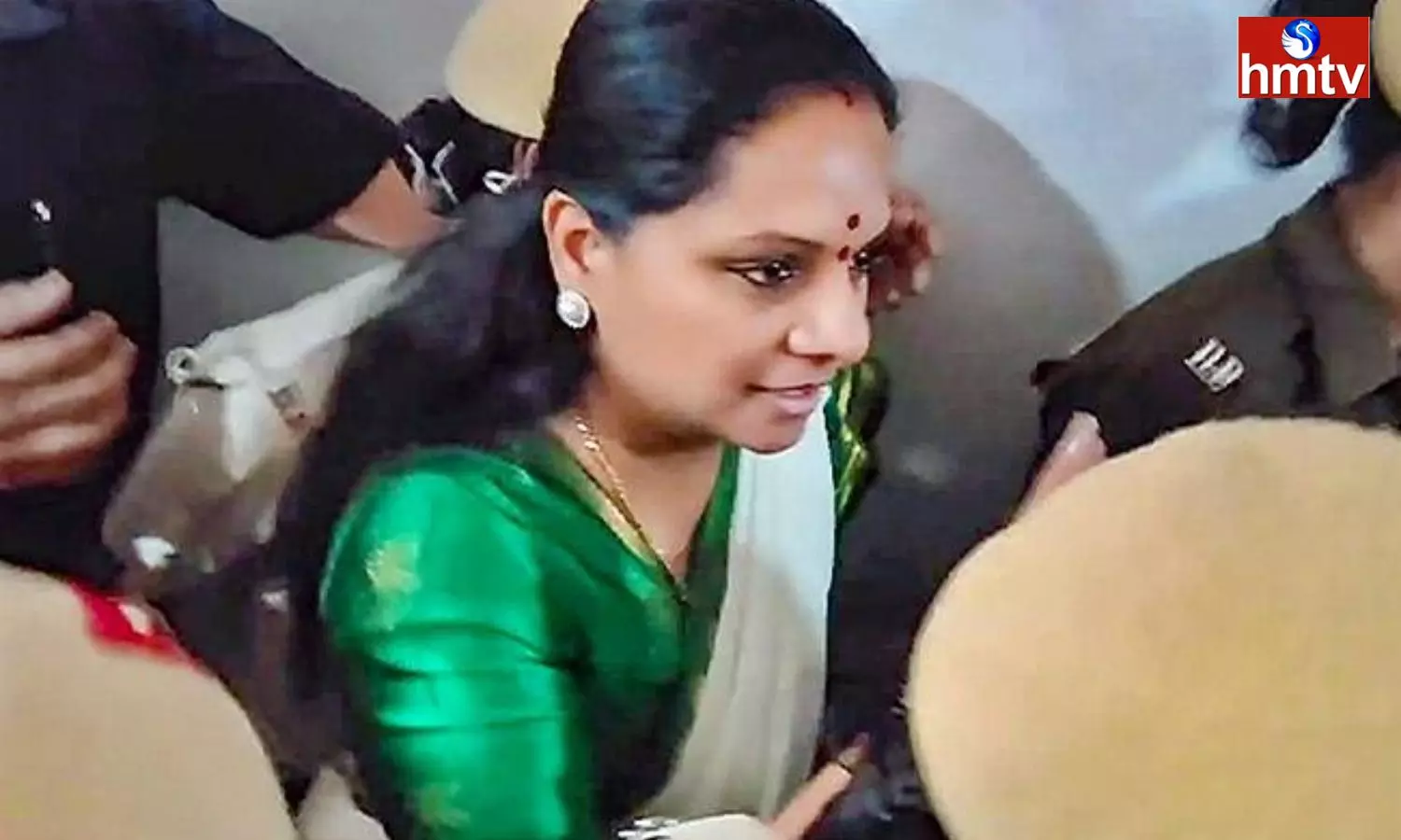 Police Officials Took MLC Kavitha To Tihar Jail