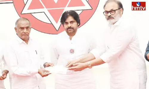 Pawan Kalyan Donates Rs 10 Cr For Janasena Party Pawan Kalyan Donates Rs 10 Cr For Janasena Party