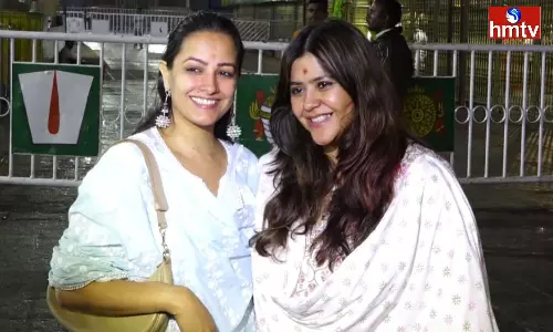Actress Anitha visited Tirumala Temple