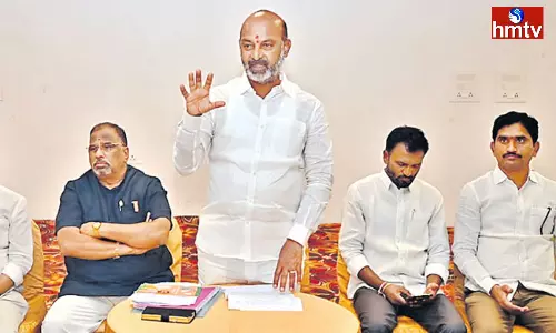 Bandi Sanjay Fires On Police Bandi Sanjay Fires On Police