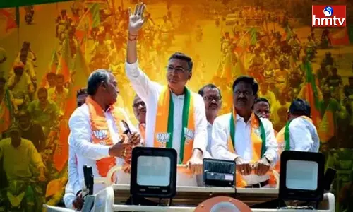 Vinod Rao Held A Huge Rally In Kothagudem Vinod Rao Held A Huge Rally In Kothagudem