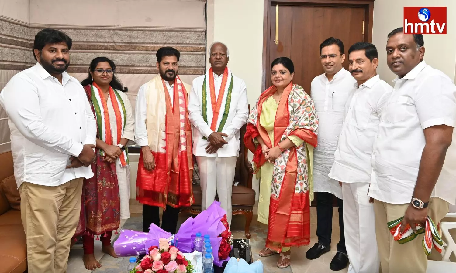 Kadiyam Srihari and his daughter Kavya joined the Congress