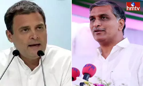 Harish Rao Open Letter to Rahul Gandhi Harish Rao Open Letter to Rahul Gandhi