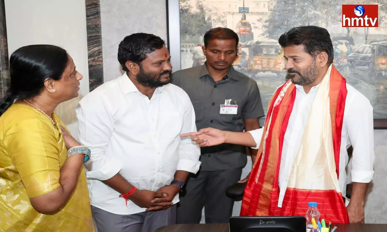 Neelam Madhu Meets Revanth Reddy And Konda Surekha