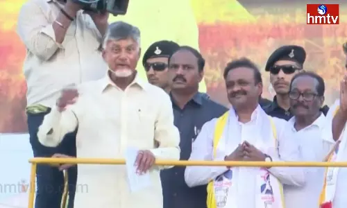 Chandrababu Prajagalam Sabha in Pamarru Krishna District Chandrababu Prajagalam Sabha in Pamarru Krishna District