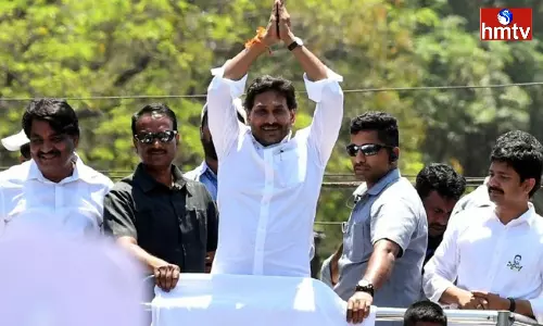 Bus Yatra of  Jagan in Prakasam district