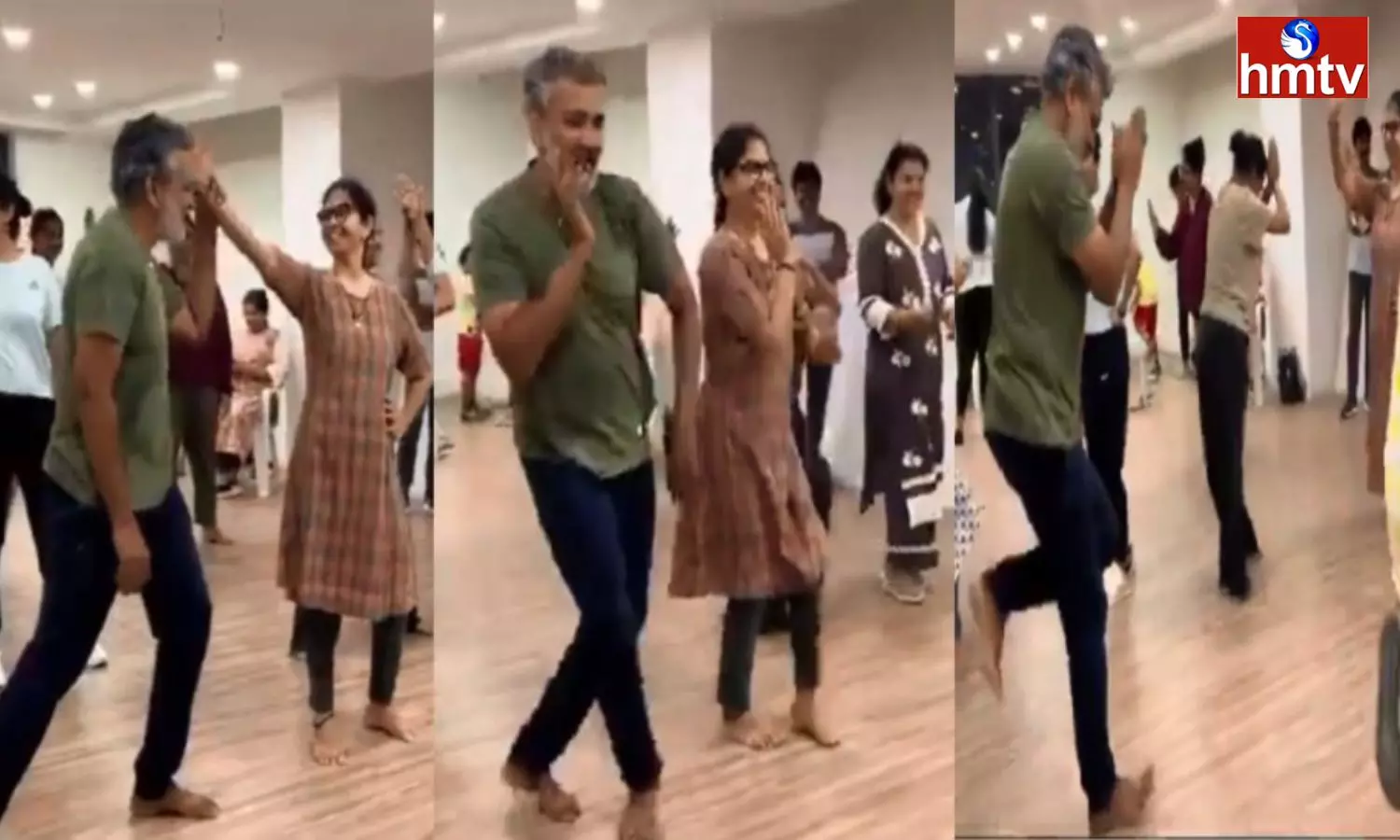 Rajamouli And Wife Rama Rajamouli Dance Rehearsals Video Goes Viral