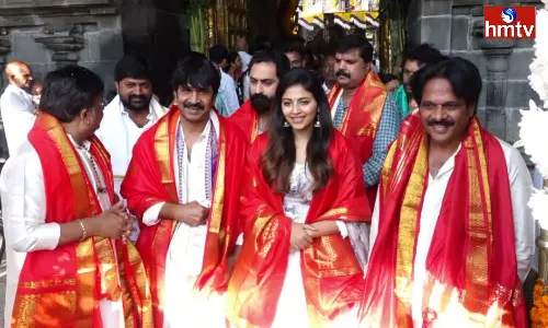 Geethanjali Malli Vachindi Movie Team Visits Tirumala