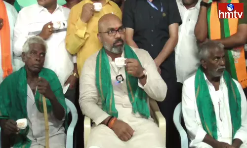 Arvind Chai Pe Charcha At Mamidipally Nizamabad District