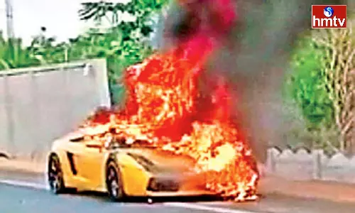 Argument Over Money A Luxury Car Worth 4 Crores Was Set On Fire