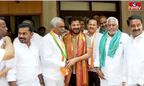 Leaders joined the Congress in the presence of Revanth Reddy Leaders joined the Congress in the presence of Revanth Reddy