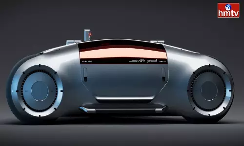 futuristic triangle shaped swift pod car from Xoio is a rolling hotel room