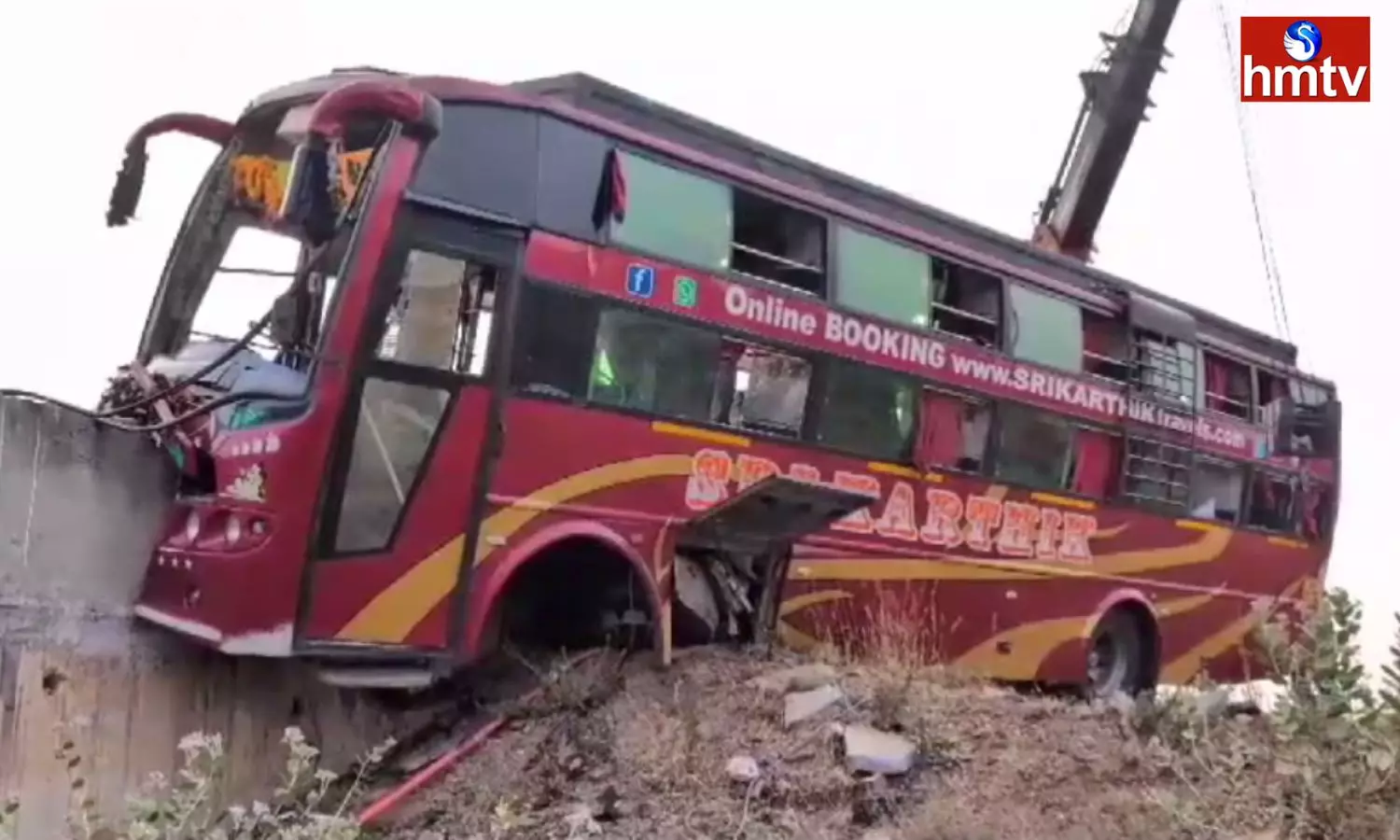 Bus Collided Culvert Two Died