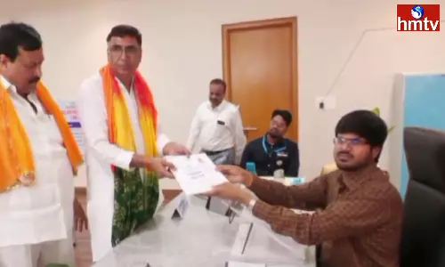 Khammam Lok Sabha BJP Candidate Vinod Rao filed Nomination Khammam Lok Sabha BJP Candidate Vinod Rao filed Nomination