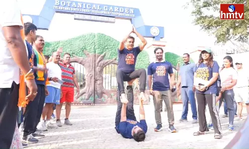 Konda Vishweshwar Reddy Sandadi in the Botanical Garden