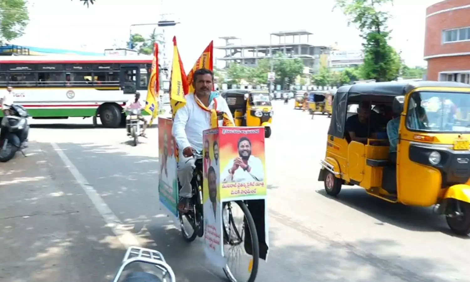 A Fan Cycle Yatra In Support Of Neelam Madhu