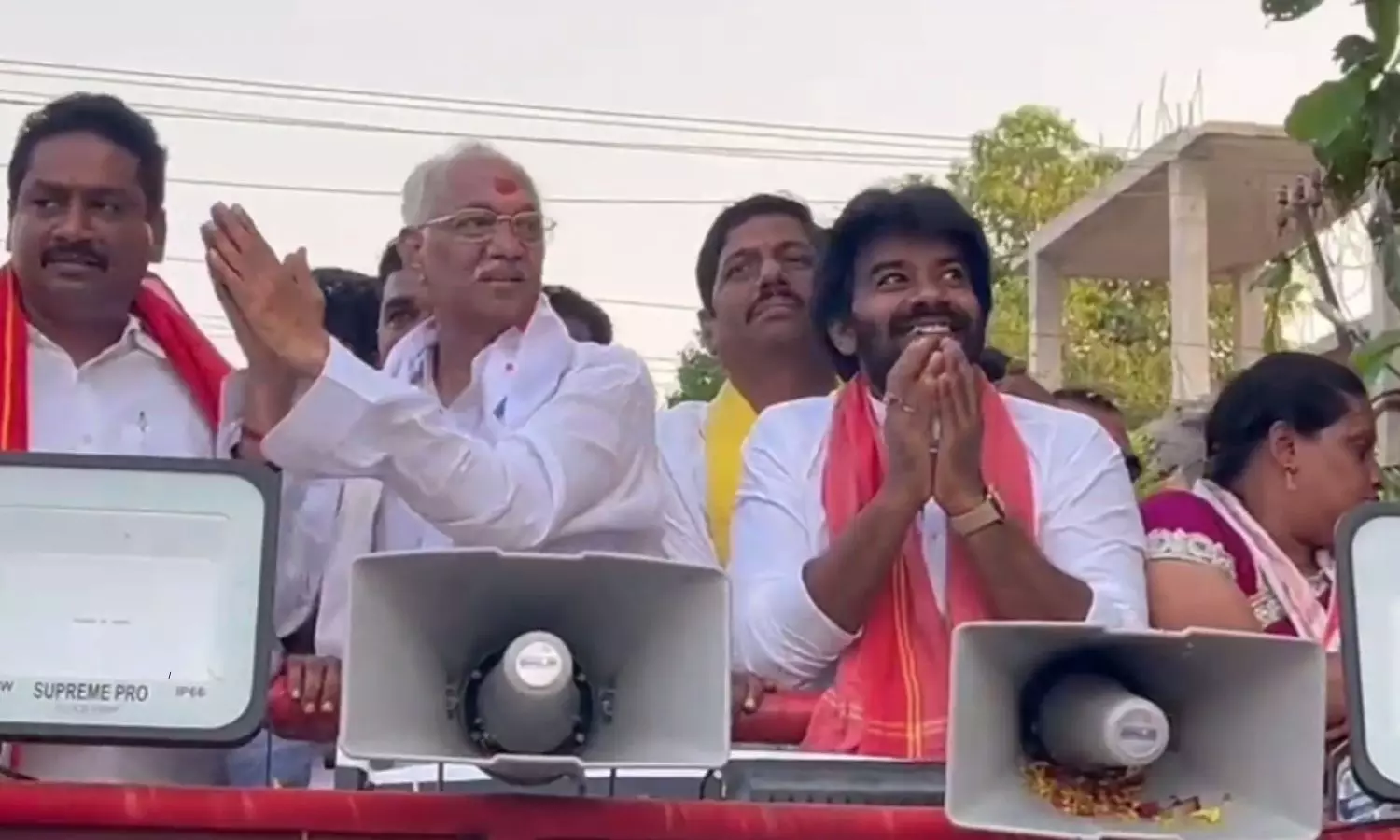 Jabardasth actor Sudigali Sudheer in the election campaign