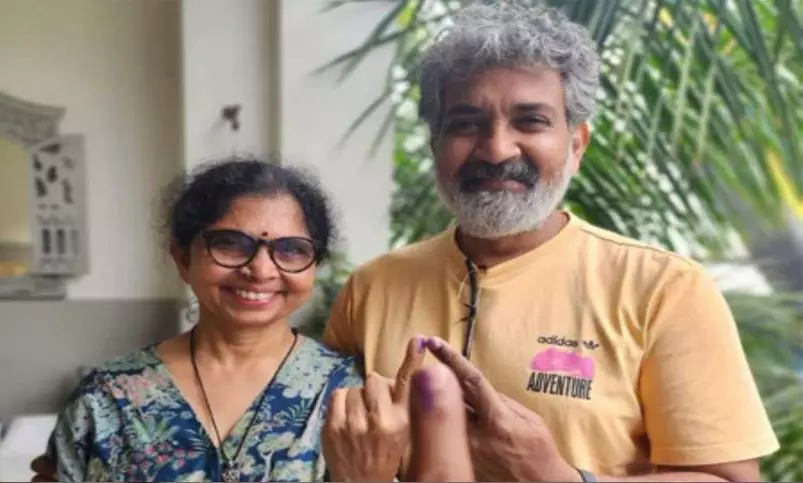 SS Rajamouli Cast His Vote Along With Family