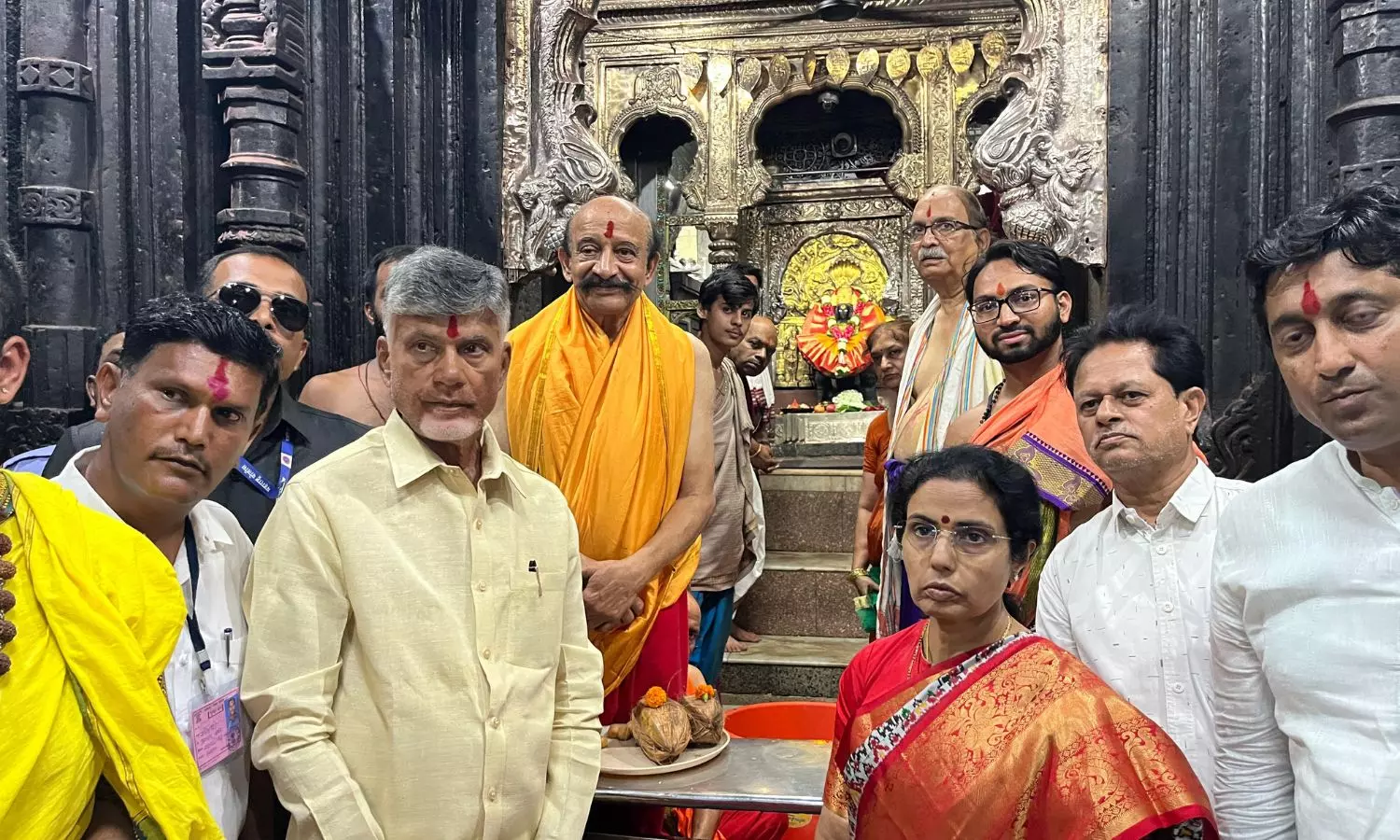 Chandrababu visited Shree Mahalakshmi Temple In Kolhapur