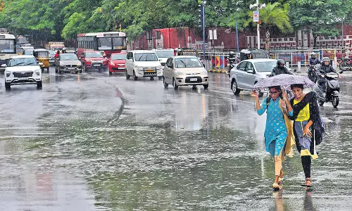 Heavy Rain In Many Places In Hyderabad