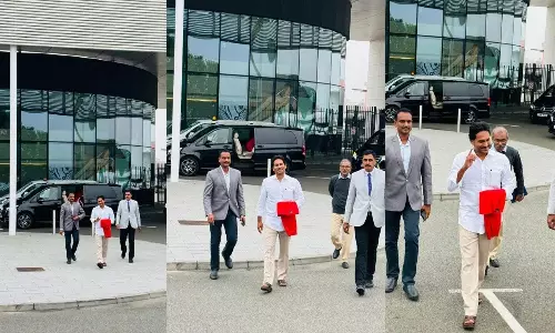 CM Jagan Reached London
